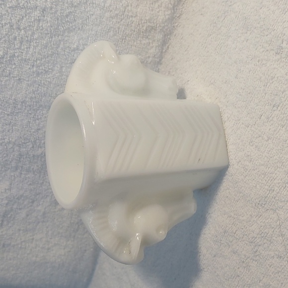 Other - MacBeth Evans 1930s Milk Glass Double Horse Head Vase Planter